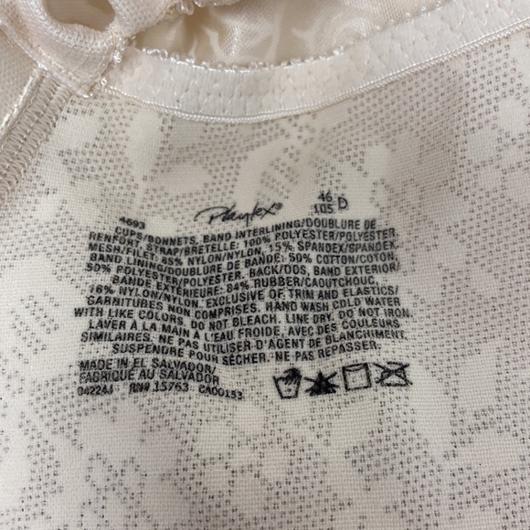 NWT PLAYTEX WIRELESS BRA 46D - Picture 4 of 7